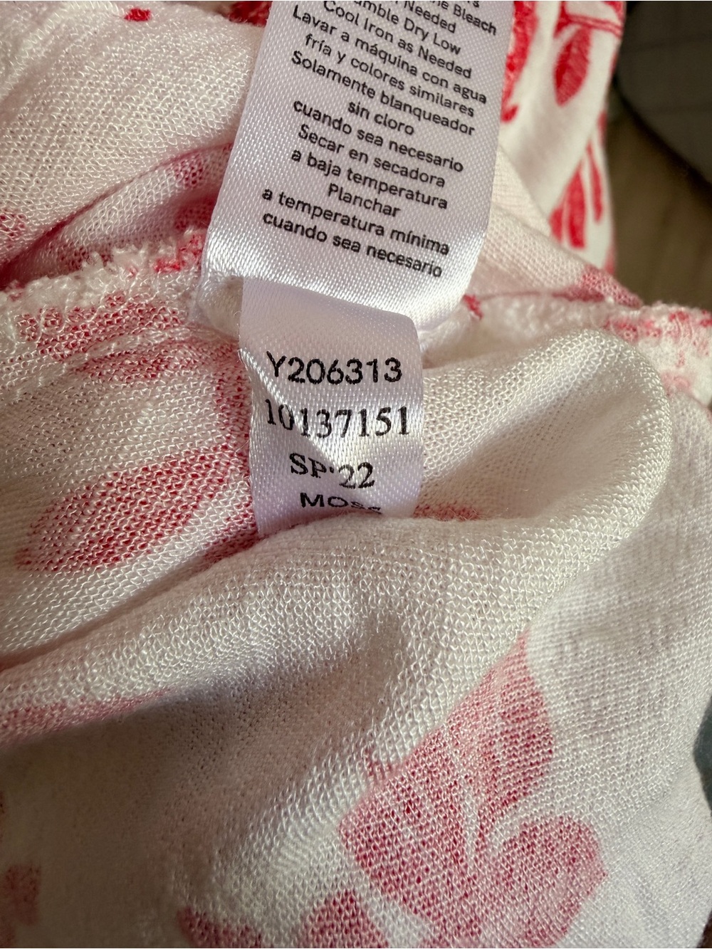 Boho VENUS Red & White Floral O-Ring Tie-Front Blouse - Size 12 - Picture 4 of 12